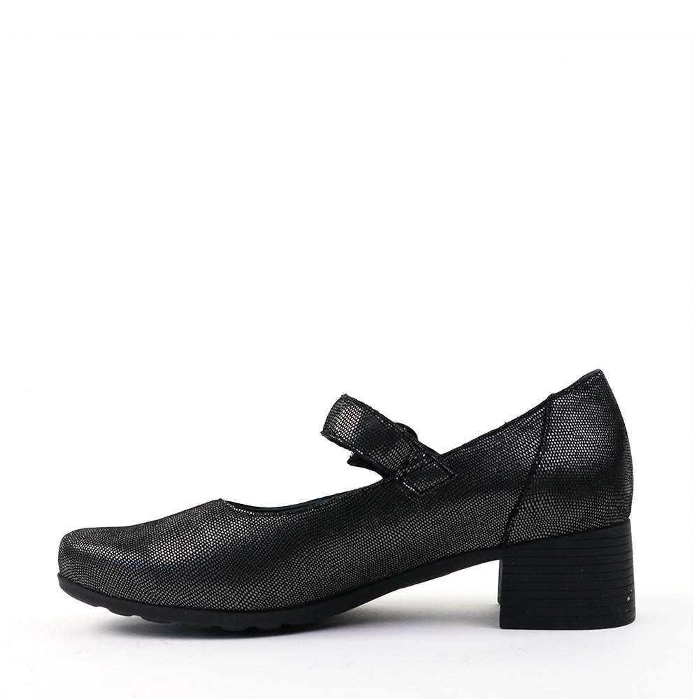 Mephisto Gessika Grey Artesia inside view - Hanig's Footwear 