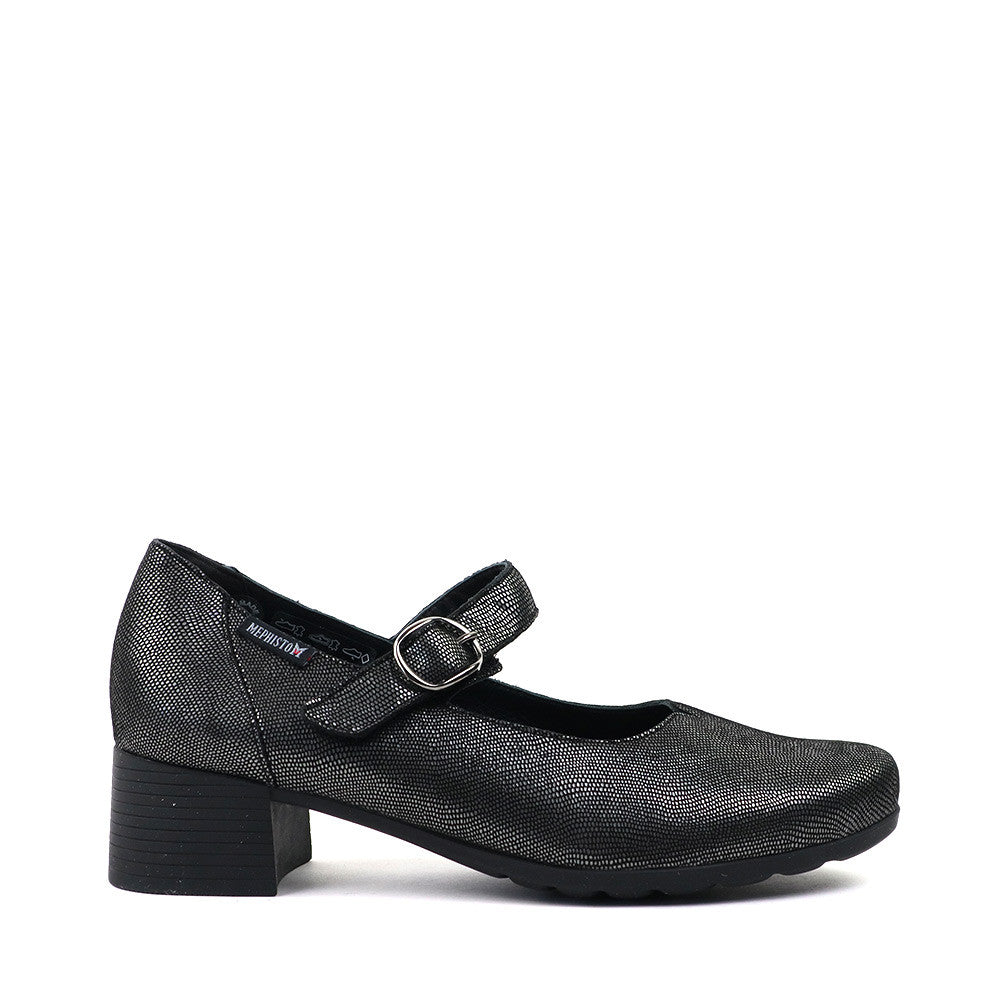 Mephisto Gessika Grey Artesia side view - Hanig's Footwear 