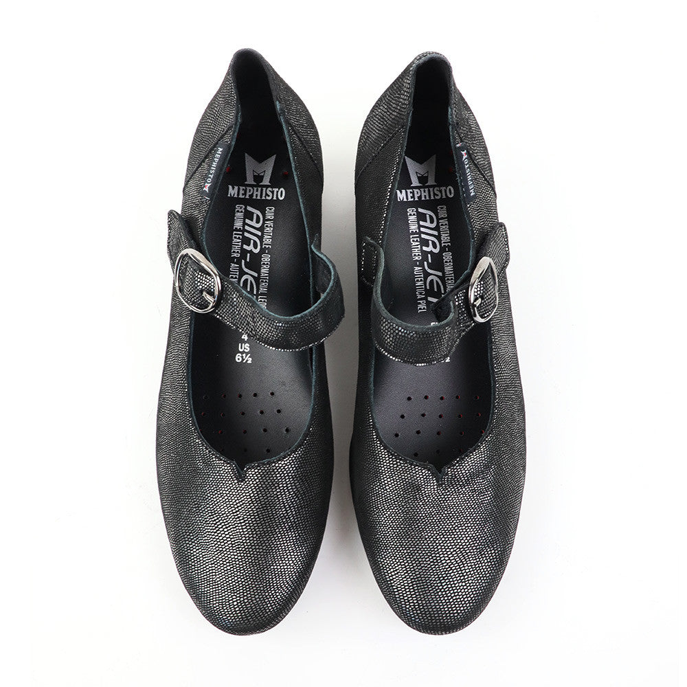 Mephisto Gessika Grey Artesia top view - Hanig's Footwear 