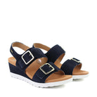 Mephisto Ysabel Navy angle view - Hanigs Footwear