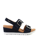 Mephisto Ysabel Navy side view - Hanigs Footwear