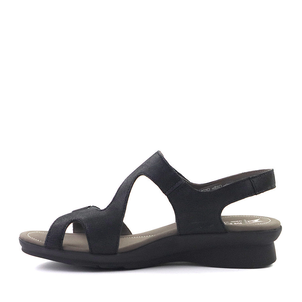Mephisto Paris Sandal Black inside - Hanig's Footwear