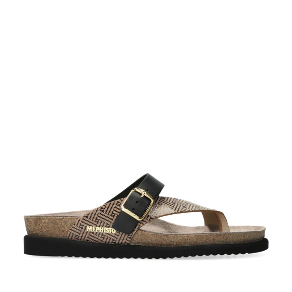 Mephisto Helen Mix Black Helios Sandal | Hanig's Footwear – Hanigs