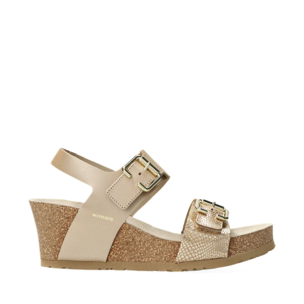 アクセサリー 0530-11352me Mephisto Lissandra Platinum Perla Sandal | Hanig's Footwear