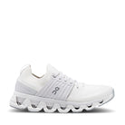 On Cloudswift White Frost Womens side — Hanigs Footwear