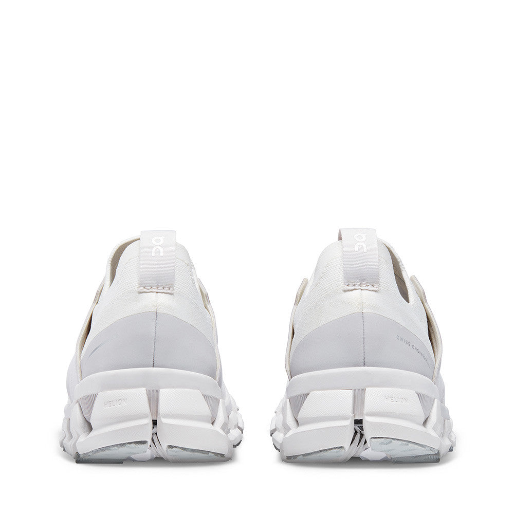 On Cloudswift White Frost Womens heel — Hanigs Footwear