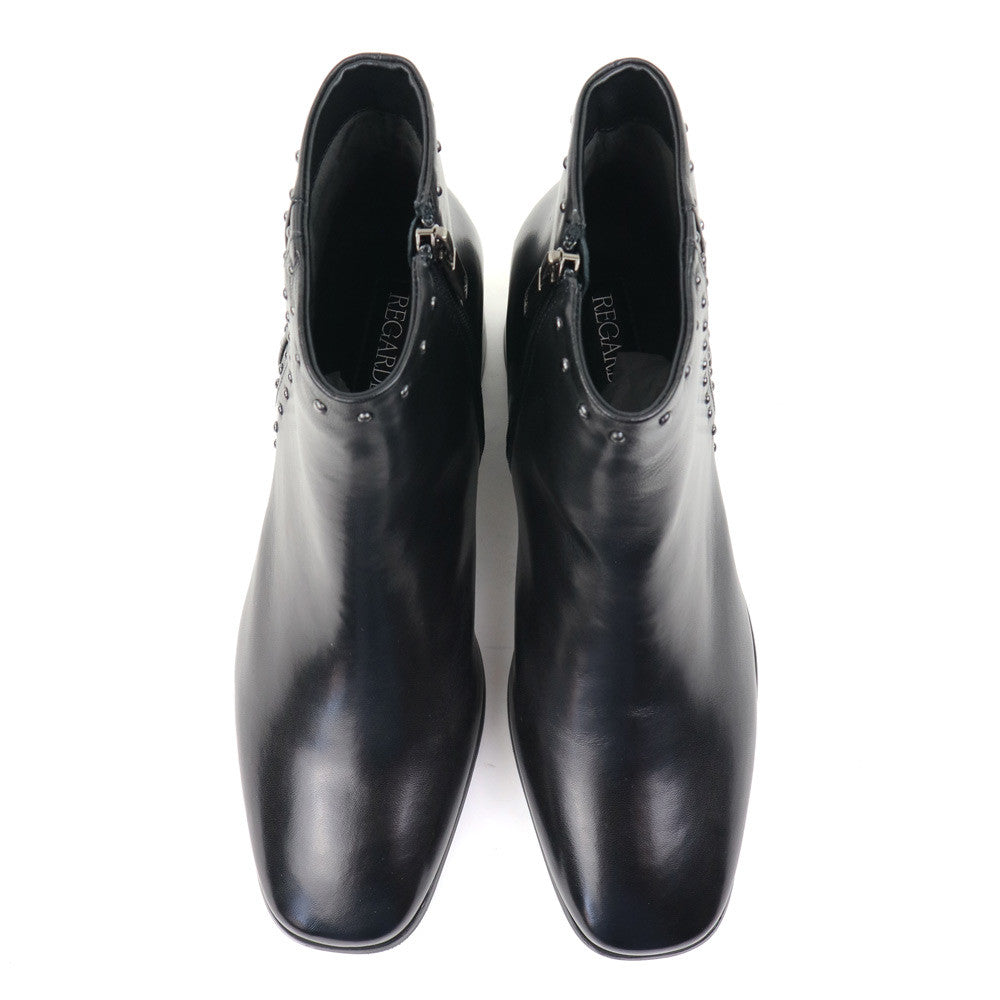 Regarde le Ciel Pilar-01 Black top view - Hanig's Footwear