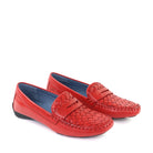 Robert Zur Petra French Red Glove angle view - Hanig's Footwear