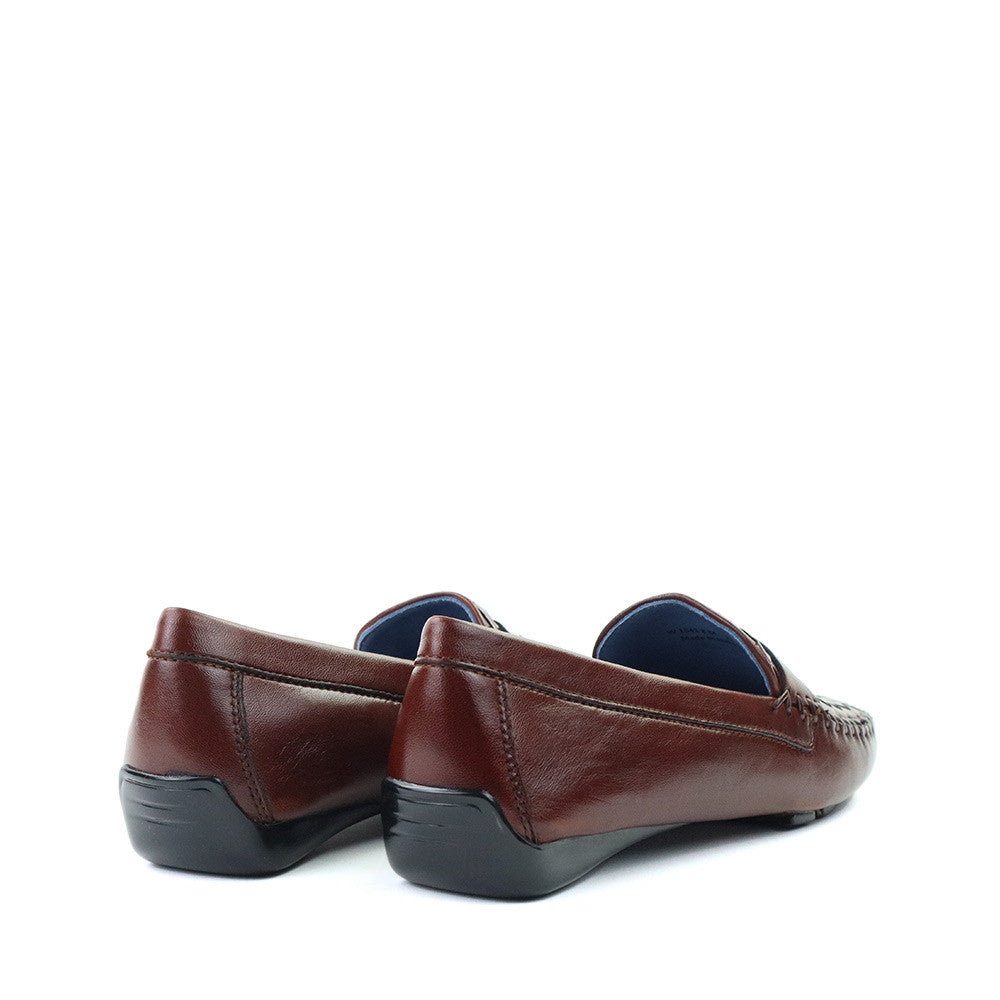 Robert Zur Petra Vintage Luggage heel view - Hanig's Footwear
