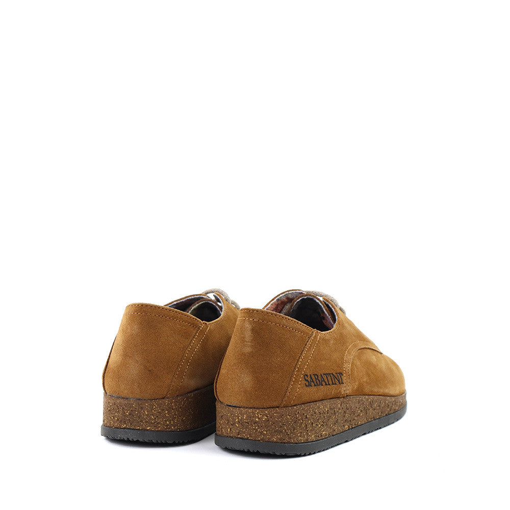 Sabatini S8502 Cognac heel view - Hanig's Footwear