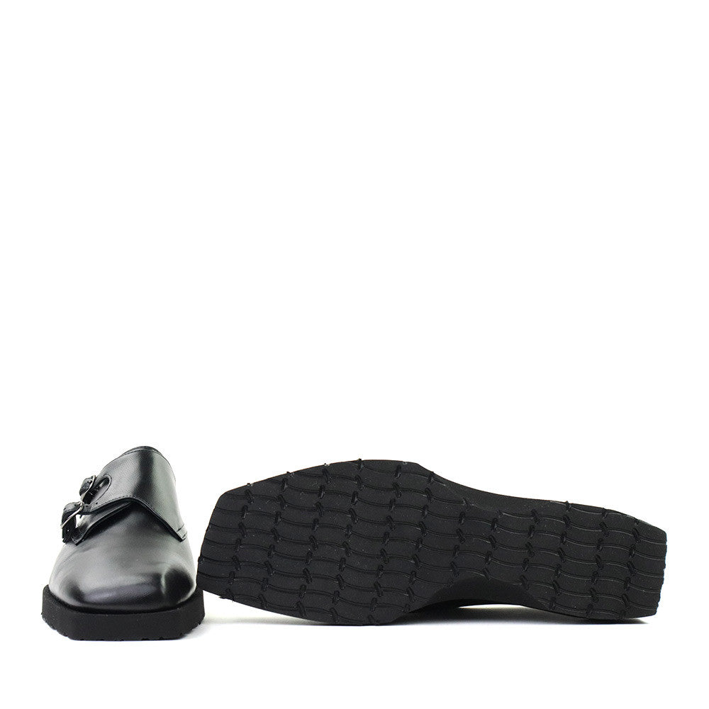 Thierry Rabotin Otis 5521 Black Nappa sole view - Hanig's Footwear