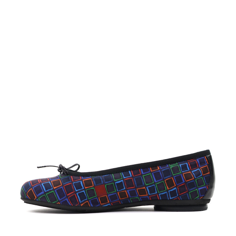 Thierry Rabotin Glenda 7453 Black Squares inside view - Hanig's Footwear