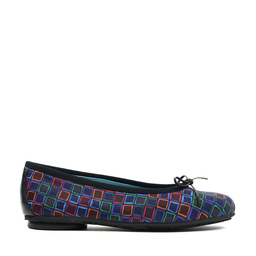 Thierry Rabotin Glenda 7453 Black Squares side view - Hanig's Footwear