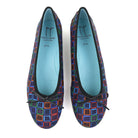 Thierry Rabotin Glenda 7453 Black Squares top view - Hanig's Footwear