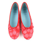 Thierry Rabotin Glenda 7453 Red Spiral top view - Hanig's Footwear