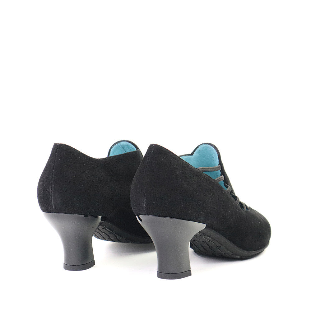 Thierry Rabotin Drosera S136 Black heel view - Hanig's Footwear