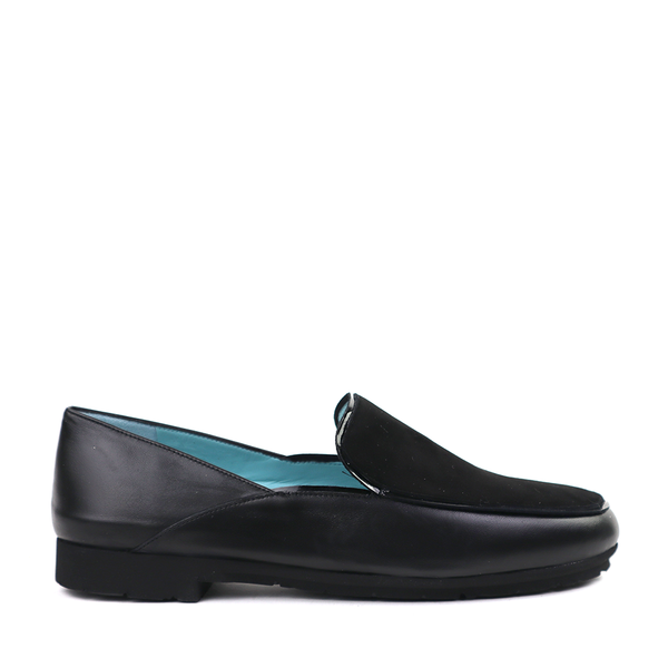 Thierry Rabotin 2463 black suede flat | Hanigs Footwear