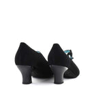 Thierry Rabotin Dexter S115 black suede heel view - Hanigs Footwear