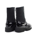 Thierry Rabotin Zibbius 7841 Black Nappa heel view - Hanig's Footwear