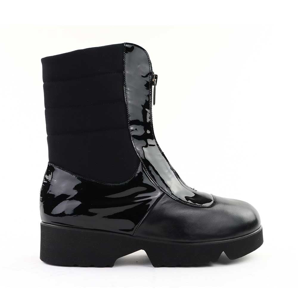 Thierry Rabotin Zibbius 7841 Black Nappa side view - Hanig's Footwear