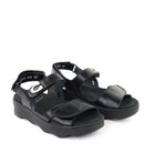 Wolky Medusa black angle view — Hanigs Footwear