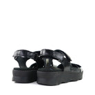 Wolky Medusa black heel view — Hanigs Footwear